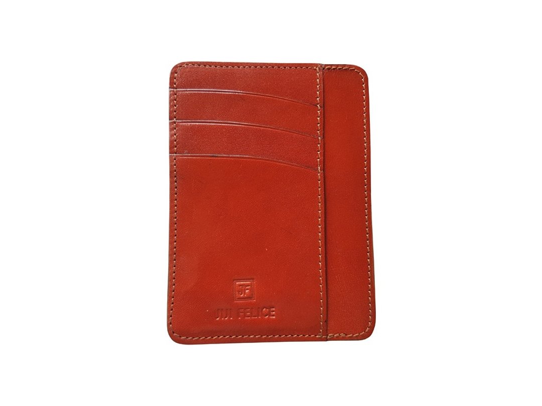 Card holder / Jotter - 名片夹/名片盒 - 真皮 橘色