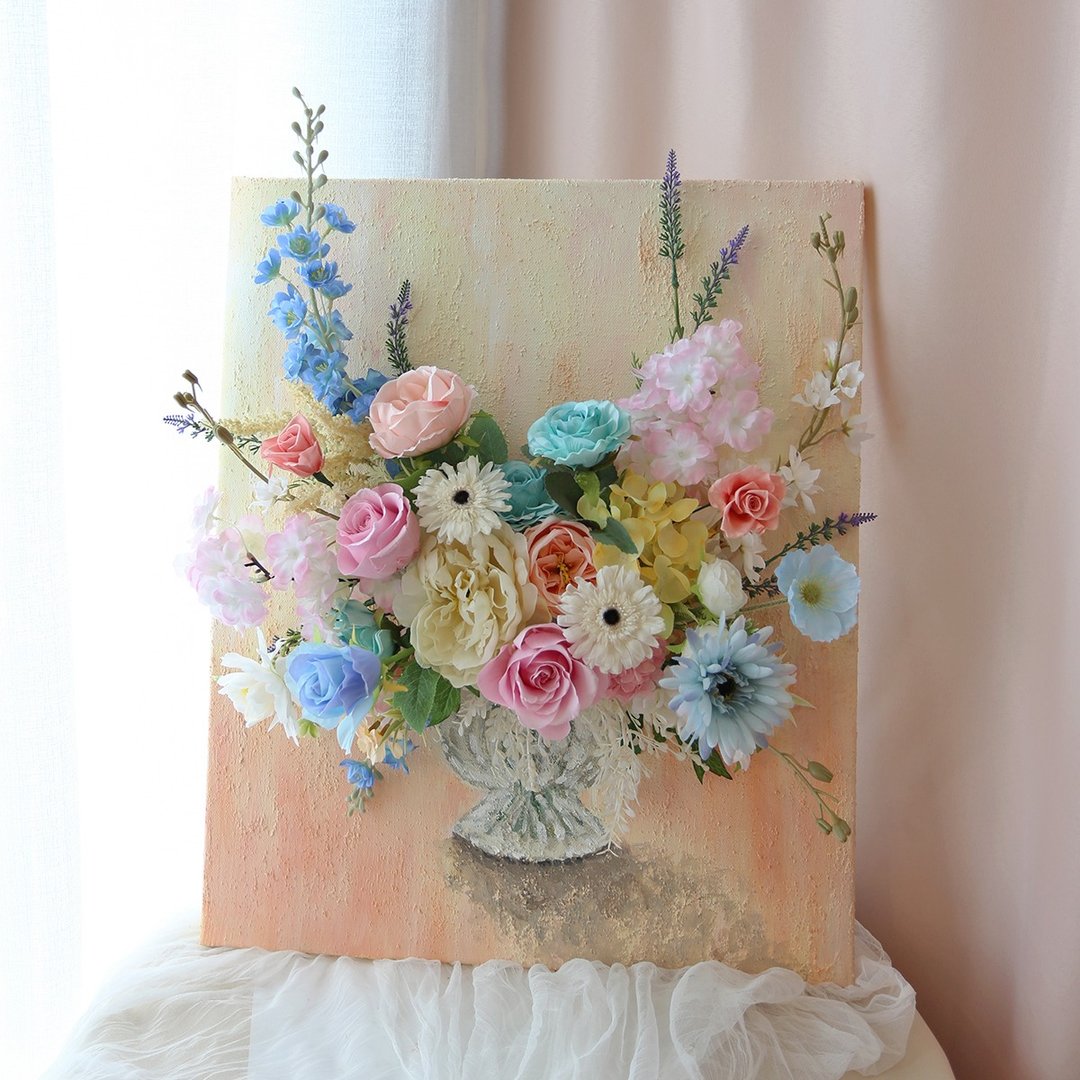 FD19织梦花园立体花画 / 画布花艺 花艺画框 升迁祝贺 - 干燥花/捧花 - 植物．花 