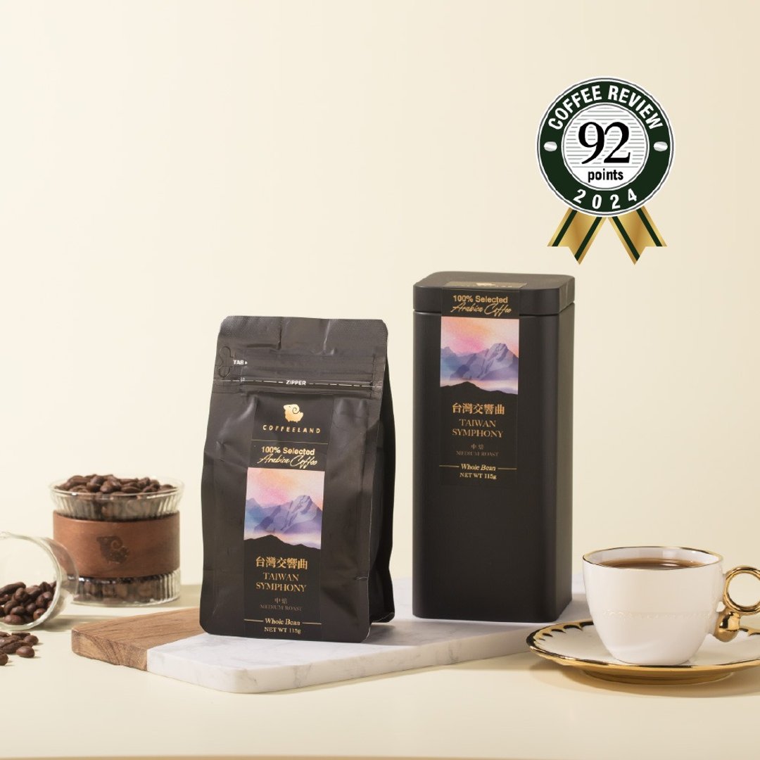 COFFEELAND | 台湾交响曲-咖啡豆金杯风味(中焙)(115公克/罐) - 咖啡 - 新鲜食材 蓝色