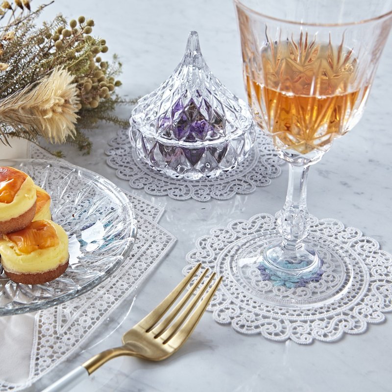 PINKOI限定福袋- 法式刺绣餐垫 & 杯垫 - 餐垫/桌巾 - 绣线 多色