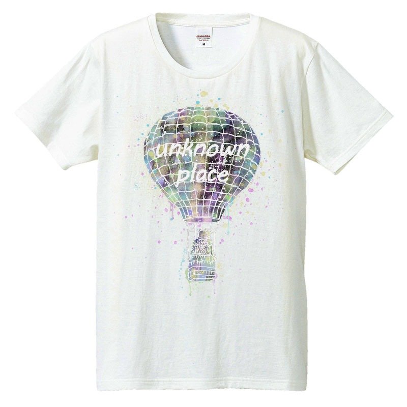 T恤 / Space balloon - 男装上衣/T 恤 - 棉．麻 白色