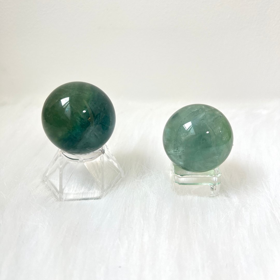 蓝萤石球 | 水晶 | 水晶球 | 水晶摆件 - 摆饰 - 水晶 蓝色