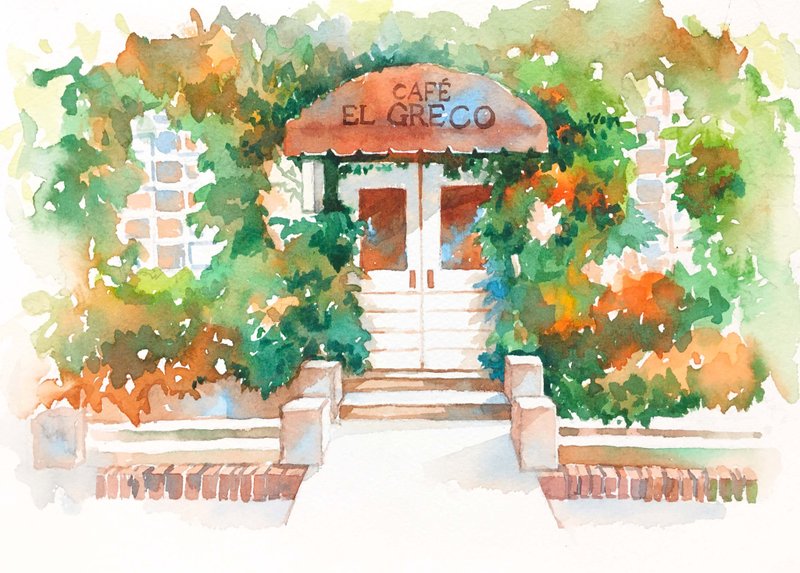 在线课程。深秋的咖啡店(可加购材料包) - 插画/绘画/写字 - 纸 橘色