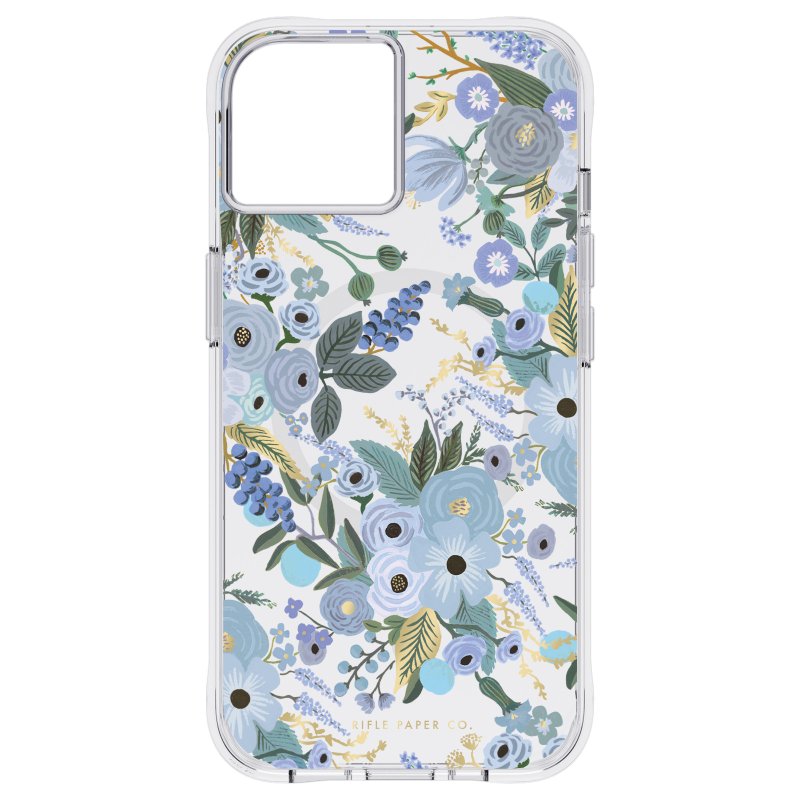 Rifle Paper Co. Garden Party Blue Recycled iPhone14 系列 - 手机壳/手机套 - 塑料 