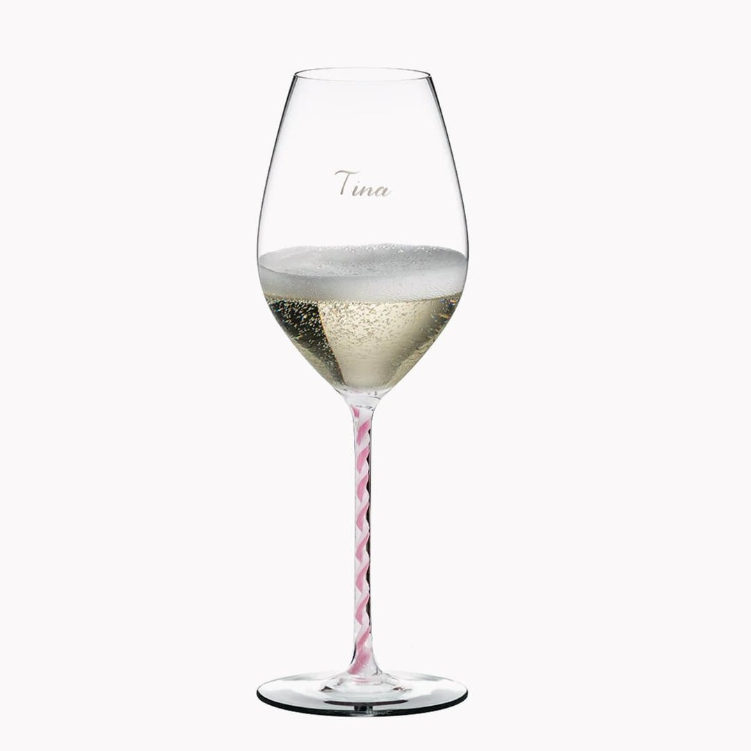 限量445cc【Riedel刻字】Fatto A Mano 粉红棒棒糖Lollipop香槟杯 - 酒杯/酒器 - 玻璃 粉红色