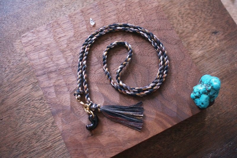 伏魔信物 · 颈项之绊 勾玉 【森罗万象 · 阎罗】 - 项链 - 水晶 黑色