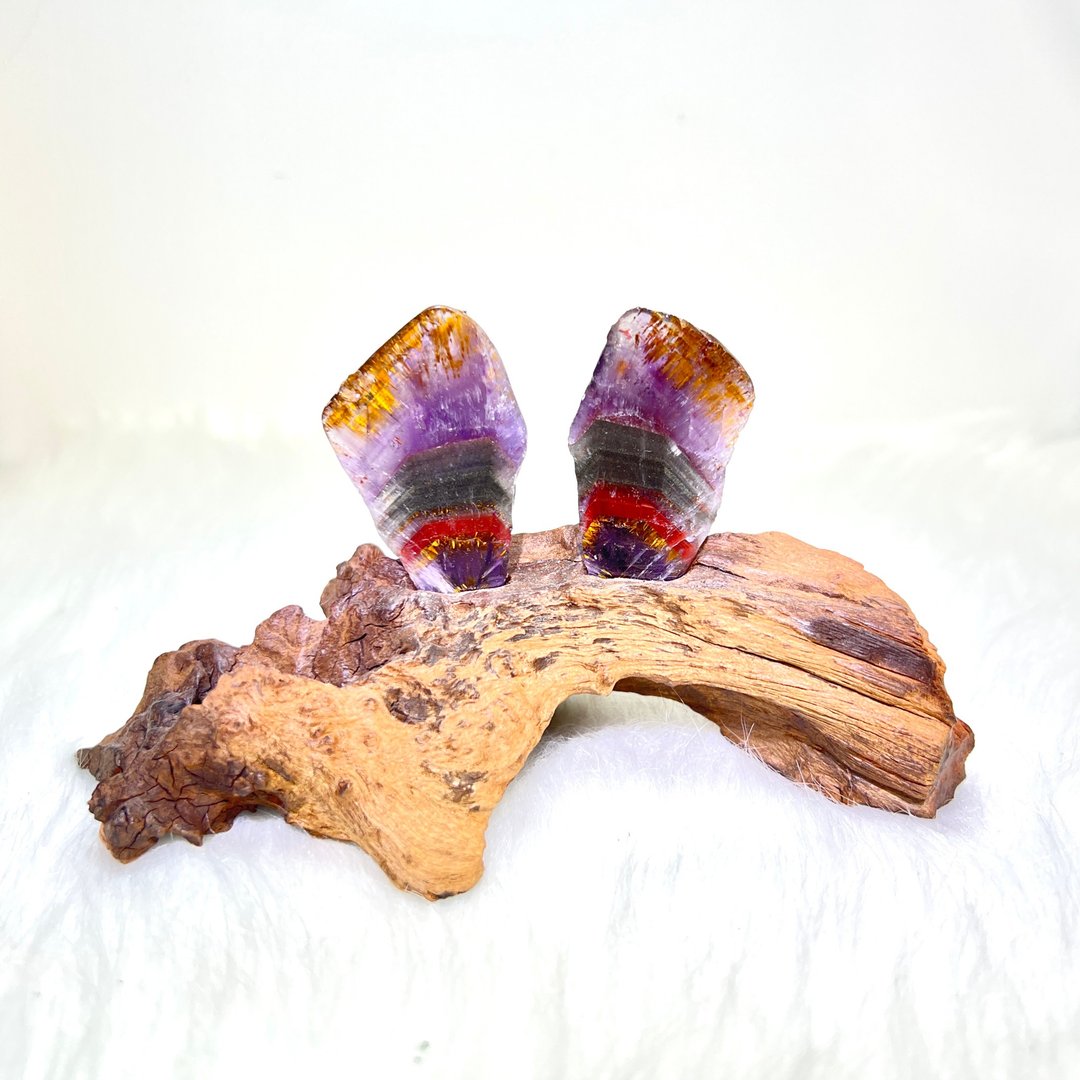 极光23千层片连水沉木订造底座 | 水晶 | 水晶摆件 - 摆饰 - 水晶 多色