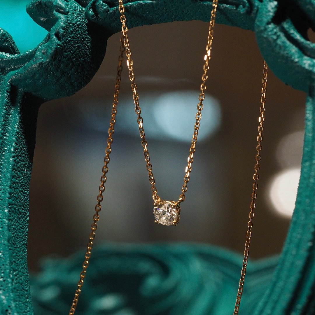 18K金独有钻石项链18K Gold The Only Diamond Necklace - 项链 - 贵金属 