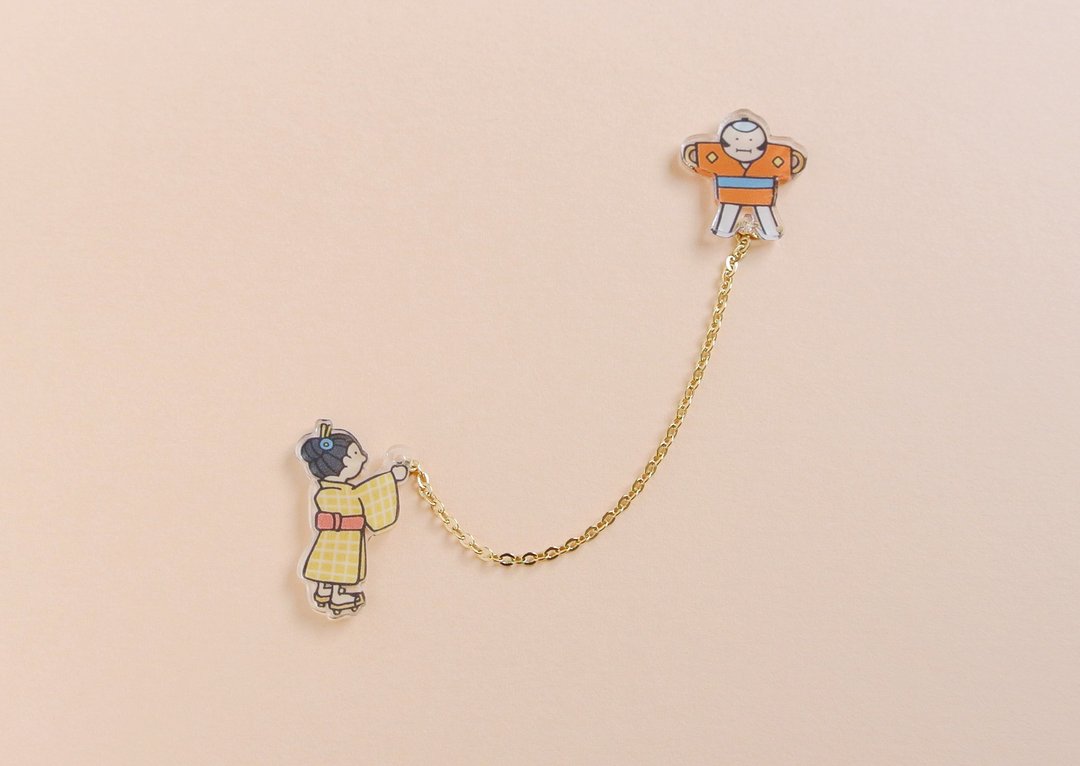 Kite brooch - 胸针 - 压克力 多色
