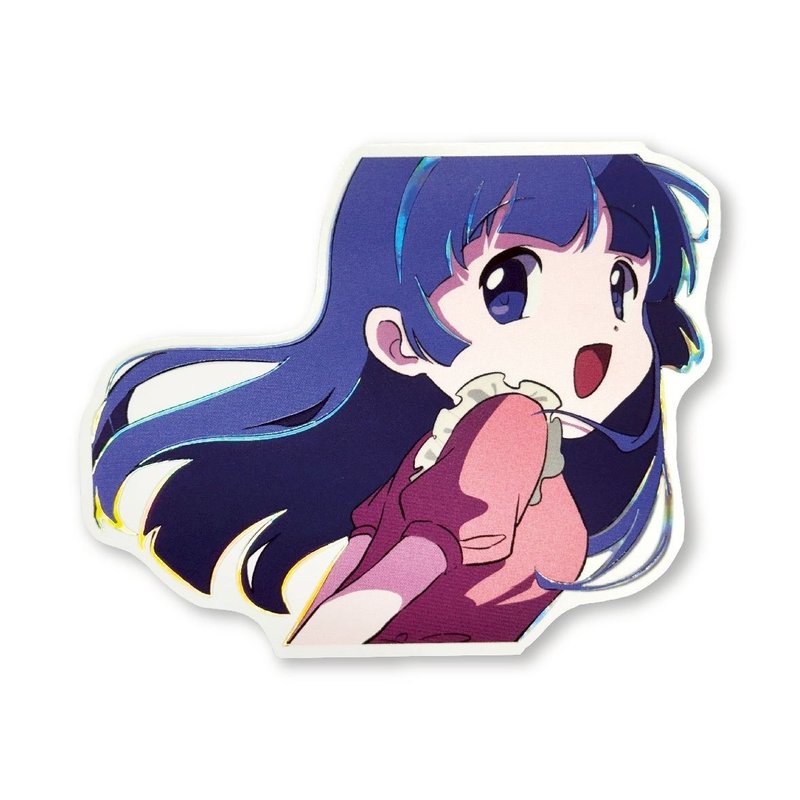Momoe 蓝发女仆 闪闪可爱贴纸 - 贴纸 - 纸 