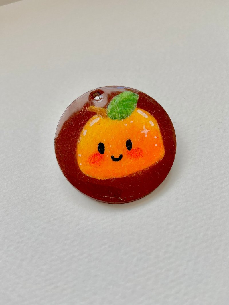 橘橘胸针 - 胸针 - 木头 