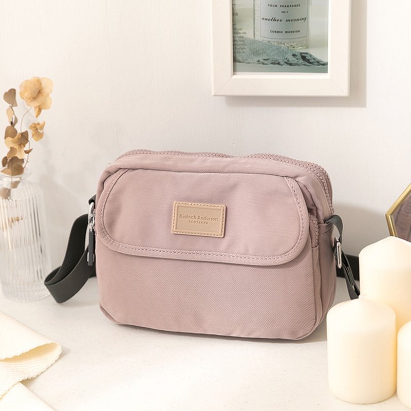 【金安德森】轻甜旅程 翻盖造型斜侧包-紫色 - 侧背包/斜挎包 - 尼龙 紫色