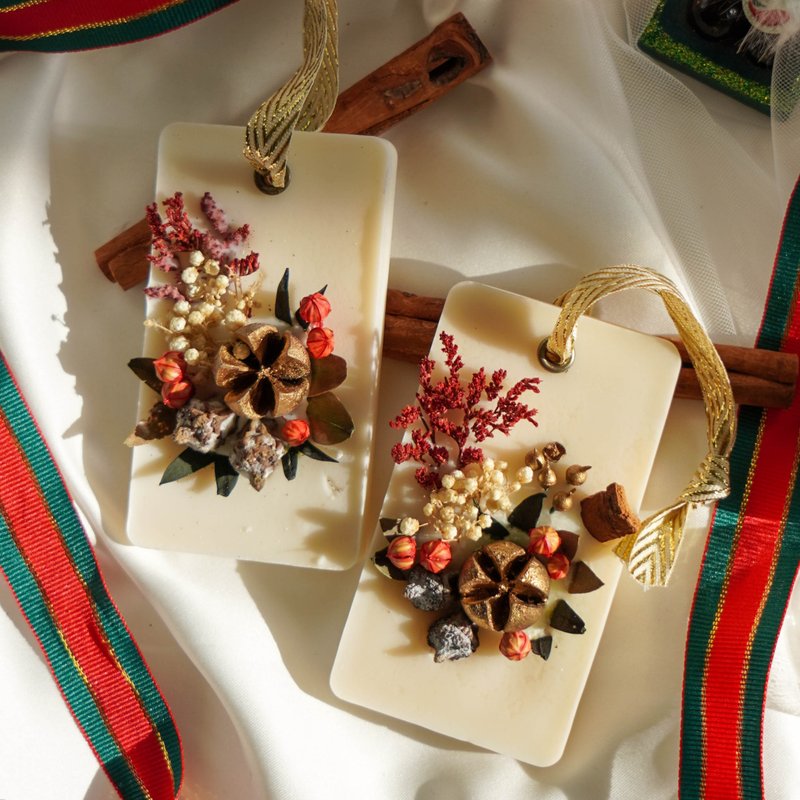 【圣诞限定】干燥花香薰蜡片工作坊 - 蜡烛/香氛 - 蜡 