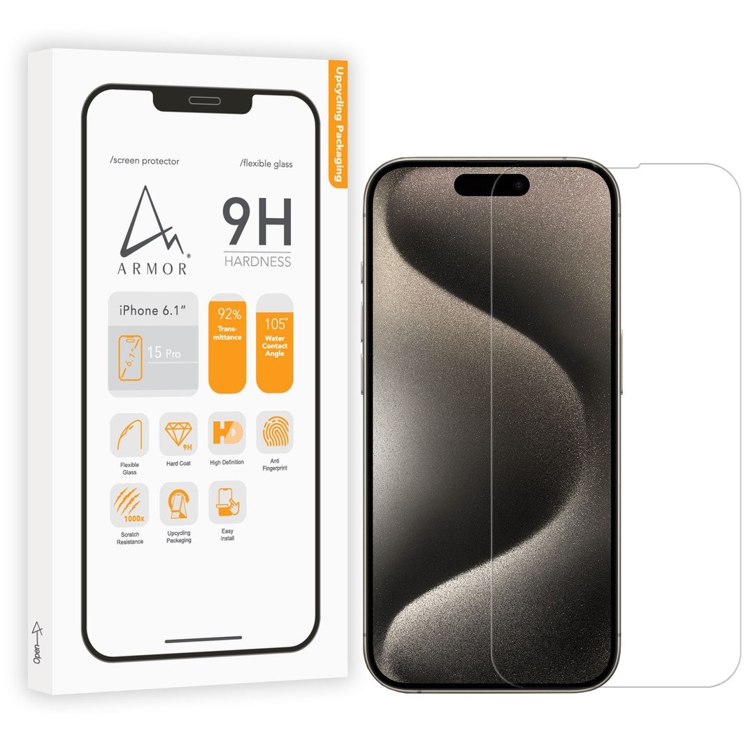 ARMOR iPhone 15 / 16 系列软性玻璃9H高清萤幕保护贴 - 手机配件 - 其他材质 