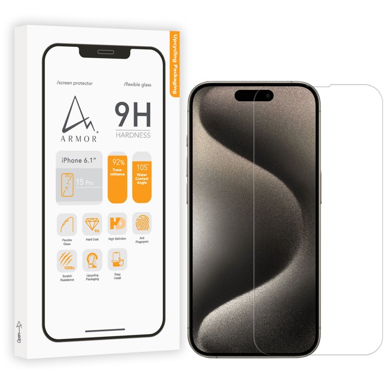 ARMOR iPhone 15 / 16 系列软性玻璃9H高清萤幕保护贴 - 手机配件 - 其他材质 