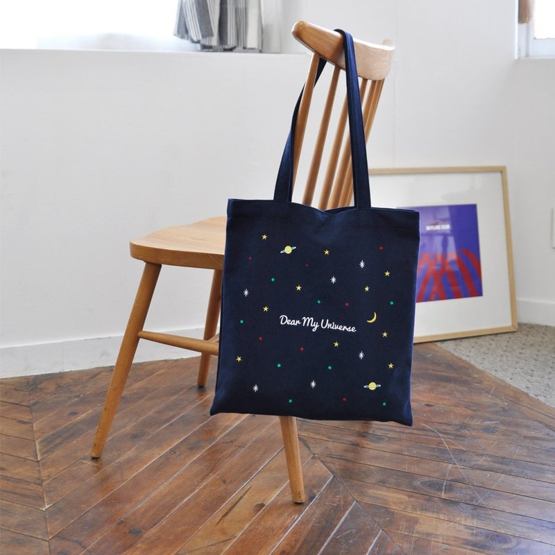 Dear My Universe 宇宙环保袋 \ 肩背包 - 侧背包/斜挎包 - 其他材质 蓝色