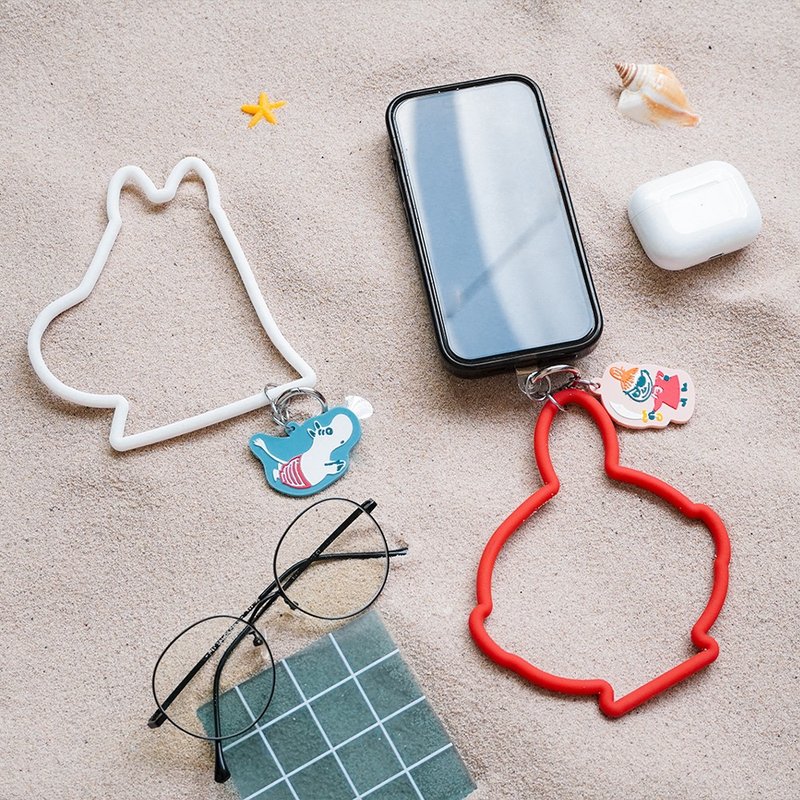 【iam我适文创】MOOMIN 手机硅胶手环挂绳附挂片 - 挂绳/吊绳 - 塑料 