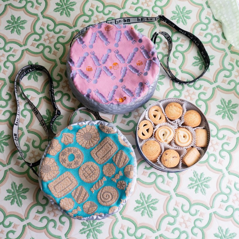 圆滚滚斜背包 - 侧背包/斜挎包 - 聚酯纤维 粉红色