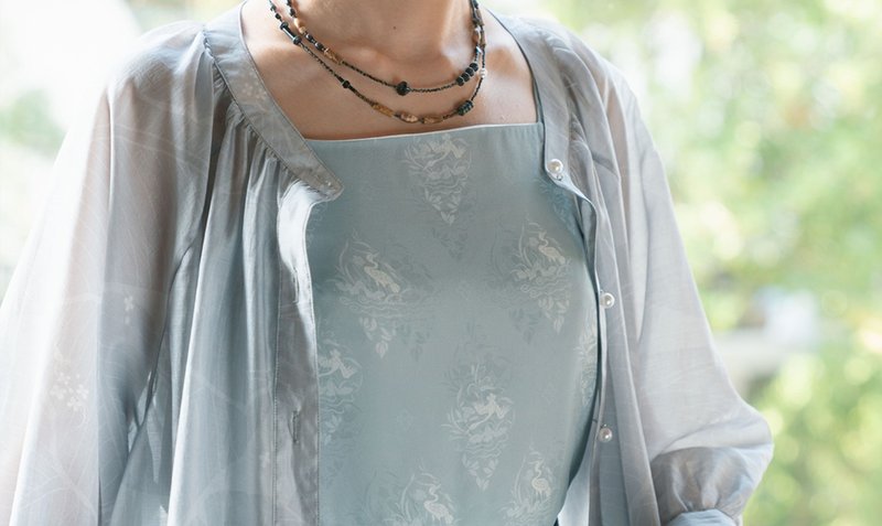 【芭蕉】新中式复古 汉元素天丝衬衫 - 女装衬衫 - 其他材质 多色