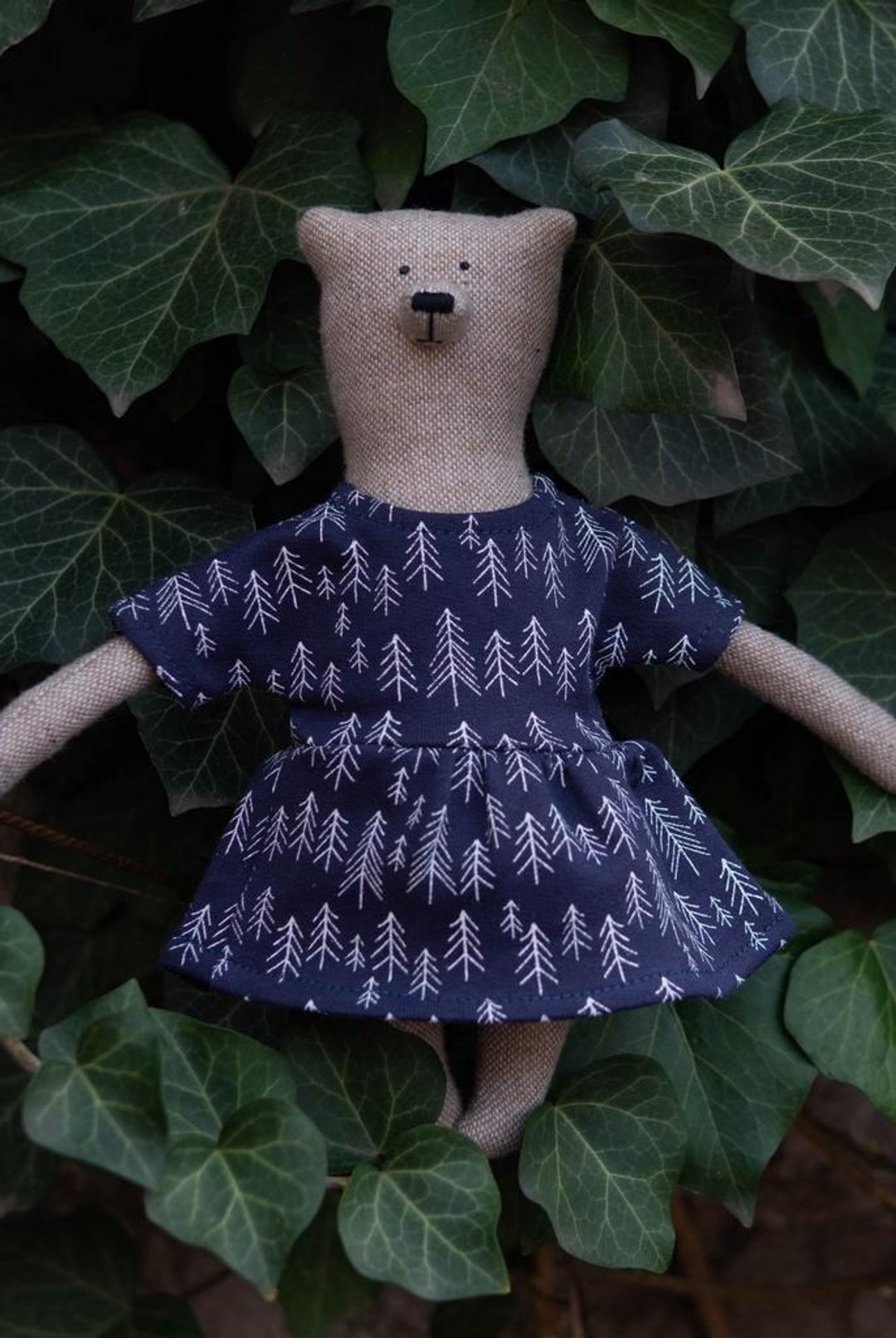 PK bears | Annie恋家棕小熊23cm - 玩偶/公仔 - 聚酯纤维 蓝色