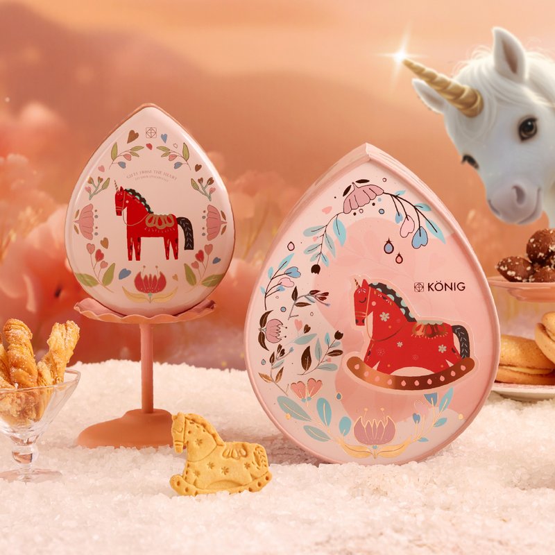 【金格食品】幸福蜜马礼盒 - 五三烧 - 手工饼干 - 其他材质 多色