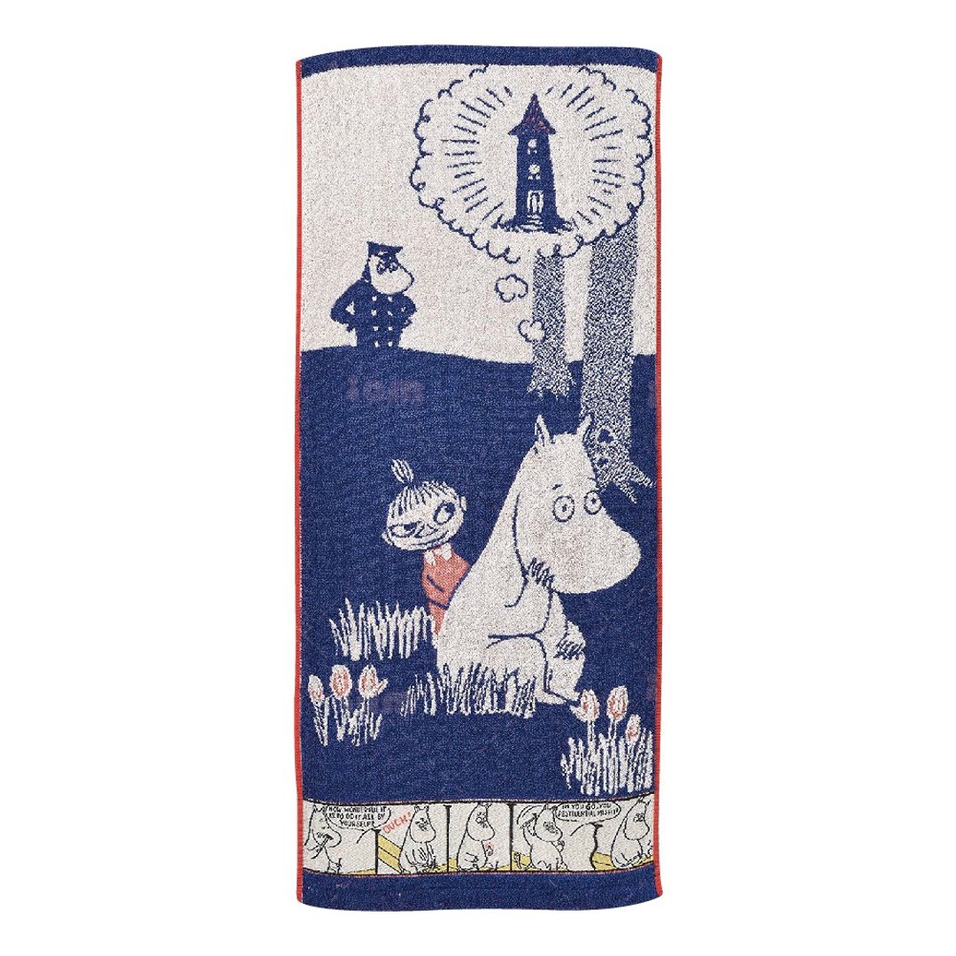 【MOOMIN】闪光的Moomin毛巾 - 毛巾浴巾 - 棉 