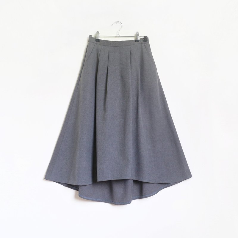 irregular hem skirt : gray - 裙子 - 聚酯纤维 灰色