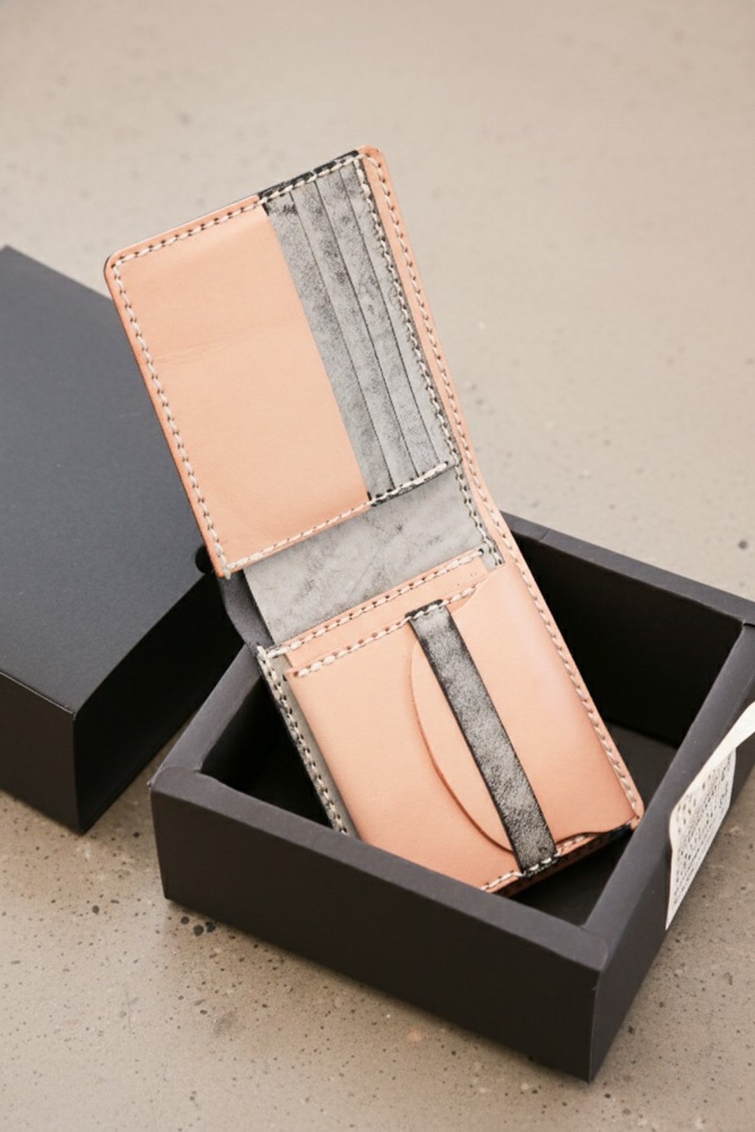 【DIY材料包】Model 02 专业四卡位短钱包・建筑系结构・自由拼色 - 皮夹/钱包 - 真皮 