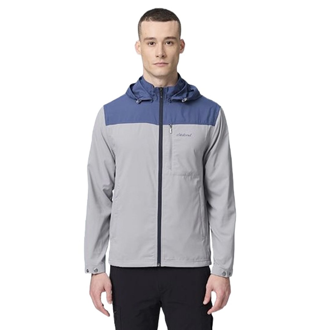 【Wildland 荒野】凉感防蚊拼接轻薄外套 男 0B21910-160 冰山灰 - 男装外套 - 聚酯纤维 灰色