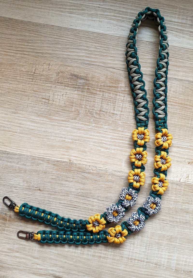 Faith Handmade | 伞绳手机背带 伞绳背带 小花 手机背带 挂绳 - 挂绳/吊绳 - 其他人造纤维 