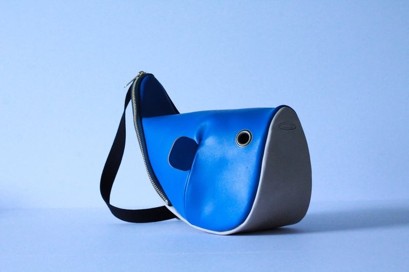 河豚袋 - 侧背包/斜挎包 - 真皮 