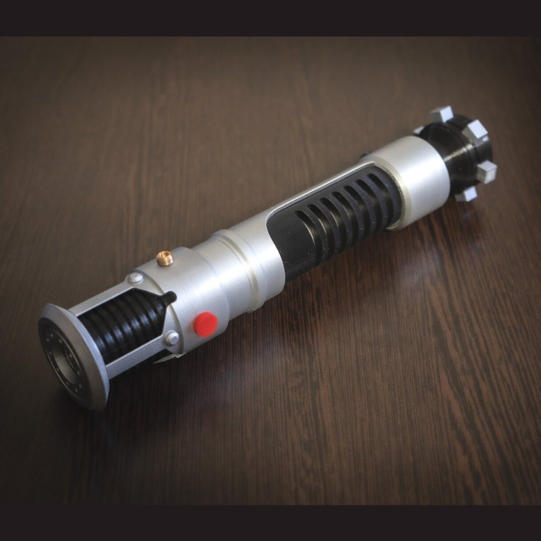 Lightsaber Replica - Obi-Wan Kenobi's Lightsaber | Star Wars Cosplay Prop - 摆饰 - 塑料 银色