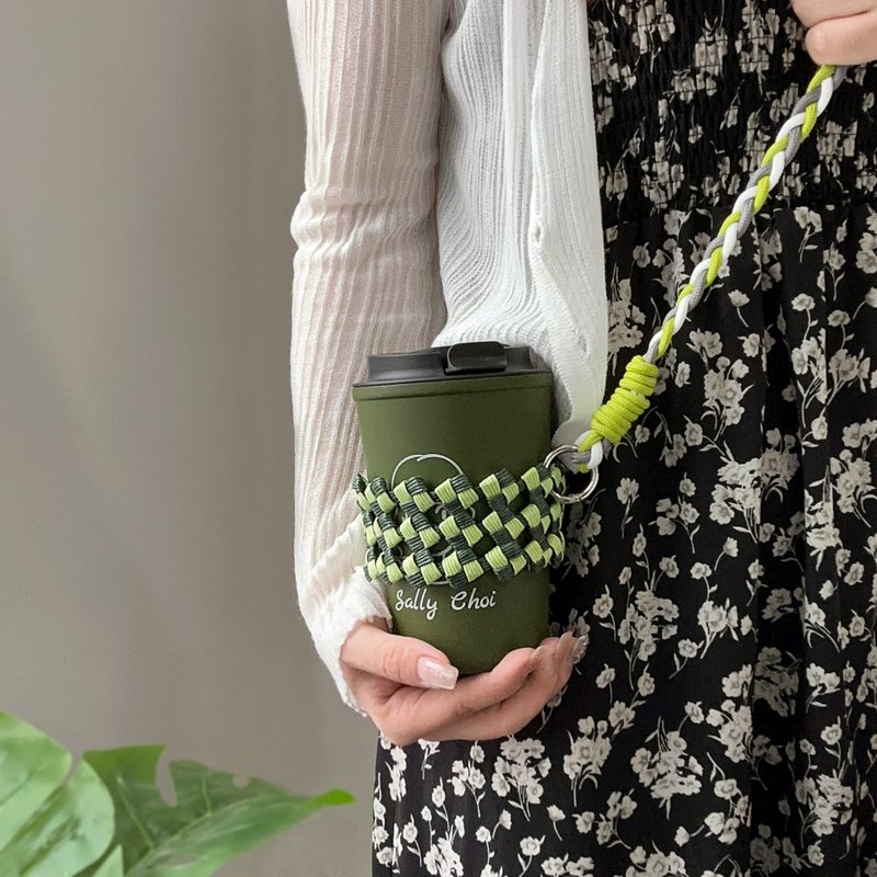 【头像雕刻】绿色随行保温杯  生日礼物 保温瓶创意礼物  送女友 - 保温瓶/保温杯 - 陶 