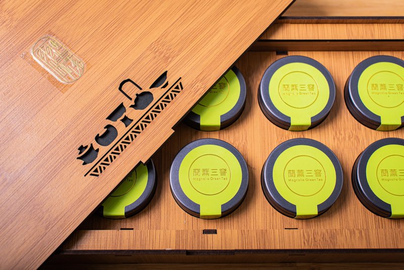 雨曦精选兰薰三窨茶叶礼盒(伴手礼附提袋) - 茶 - 木头 
