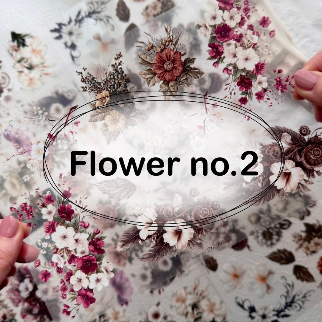 闪耀花语 No.2 套组 ( K21 ~ K24 ) - 贴纸 - 聚酯纤维 