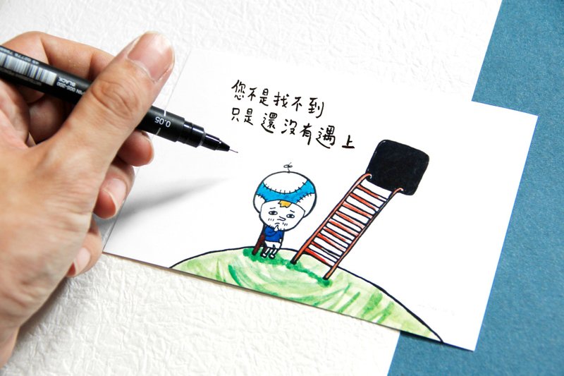 给您一句 定制化手写 明信片 Postcard - 洞穴 - 卡片/明信片 - 纸 白色