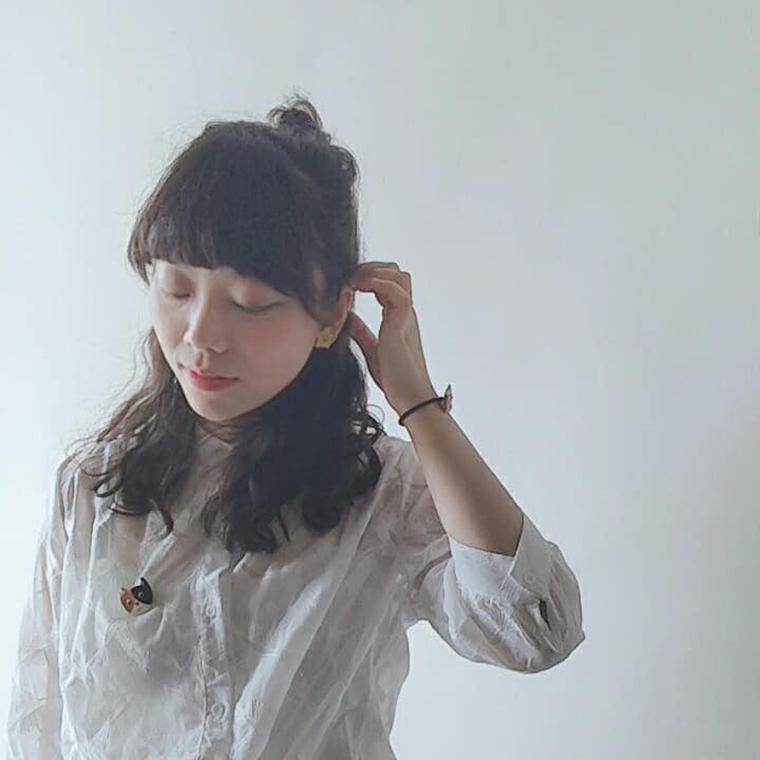 猫咪喵喵  陶瓷别针 - 胸针 - 陶 多色