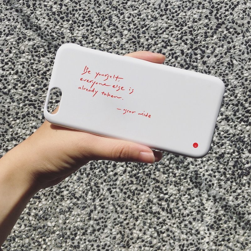 做你自己 || 手机壳 iPhone 三星 HTC - 手机壳/手机套 - 塑料 白色