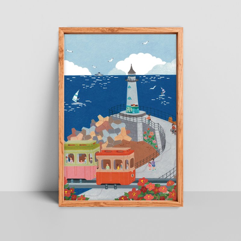 艺术版画 / 釜山的夏天 A3 - 海报/装饰画/版画 - 纸 