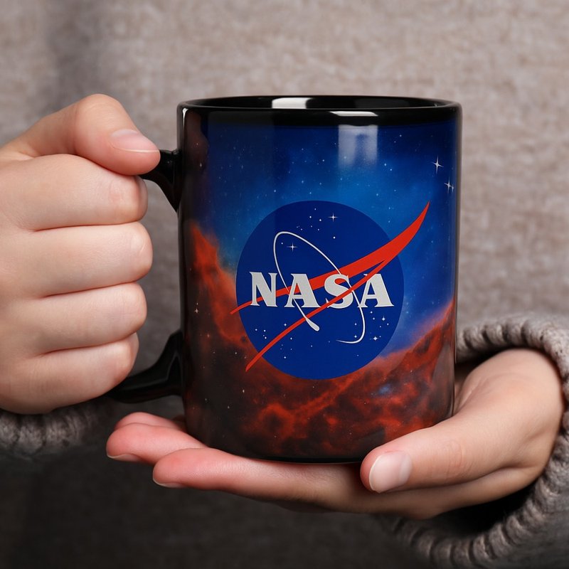 科学马克杯系列/NASA韦伯太空望远镜变色杯 - 咖啡杯/马克杯 - 瓷 白色