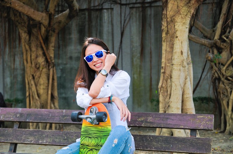 太阳眼镜│白色雾面框│蓝色反光镜片│夏日墨镜│2is NitaB - 眼镜/眼镜框 - 塑料 白色