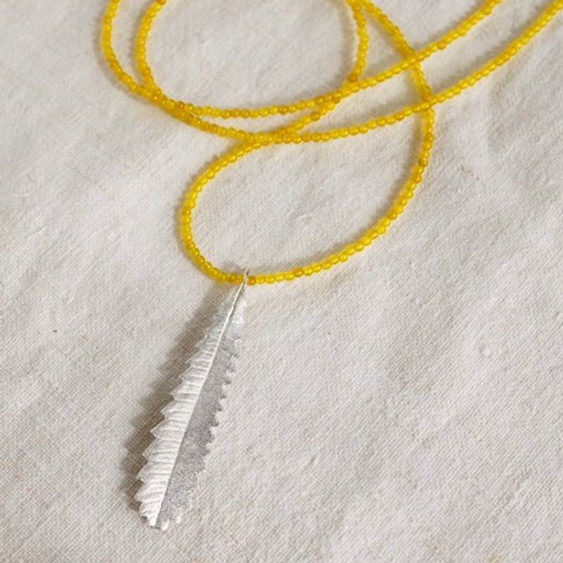 班克西亚叶项链 [P096SV(NS)] - 项链 - 其他金属 