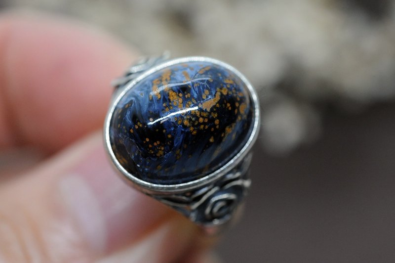 彼得石戒子 矿石/水晶/灵修/开运/招财/破煞/防小人 - 戒指 - 半宝石 