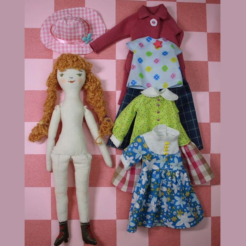 装扮娃娃套装毛绒玩具娃娃作为礼物 - 玩具/玩偶 - 棉．麻 
