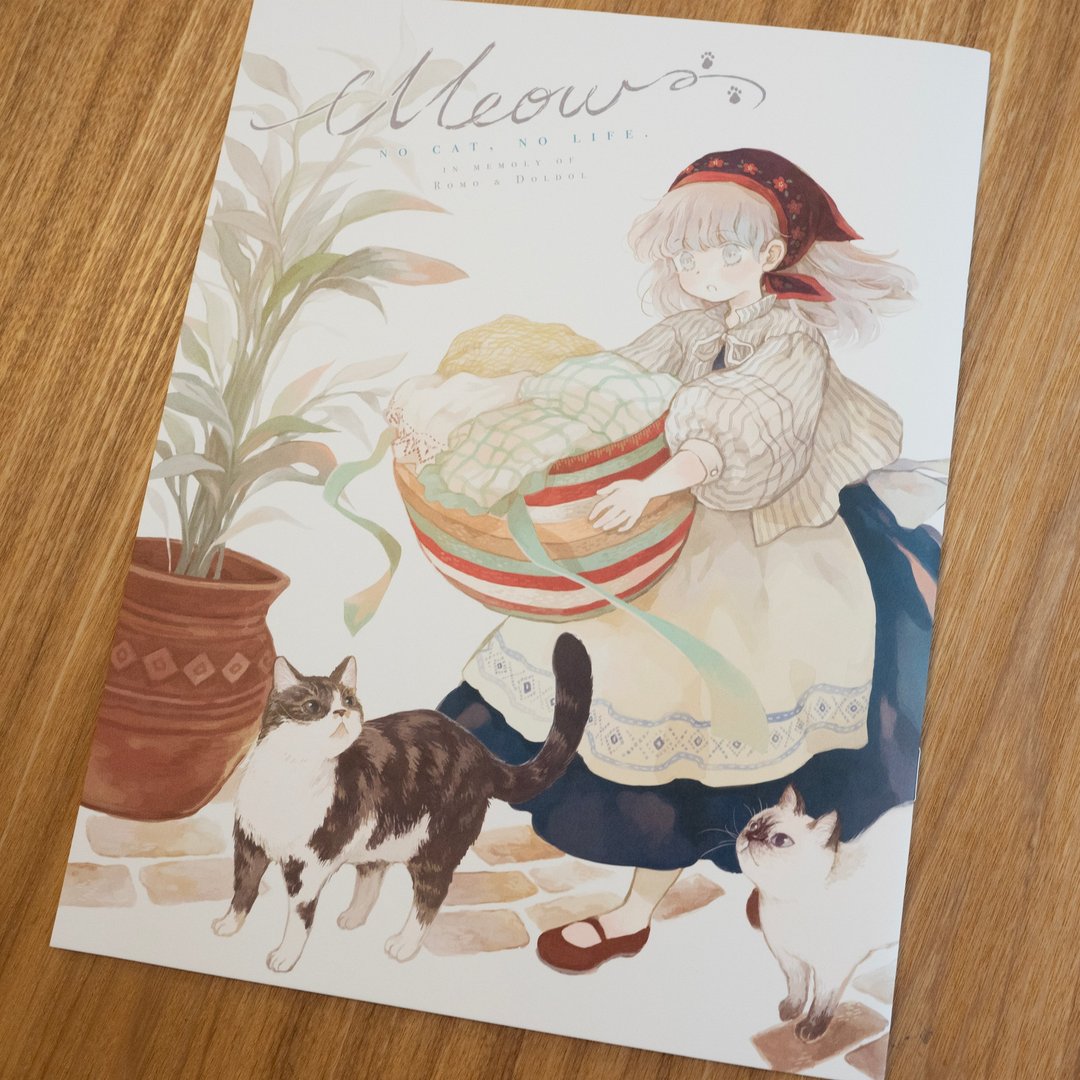 香港插画师Chiya 插图 Meow no cat, no life.纪念本 - 刊物/书籍 - 纸 白色