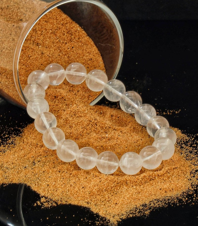 白幽灵 10mm 水晶手链 ( HKA9209 ) - 手链/手环 - 水晶 