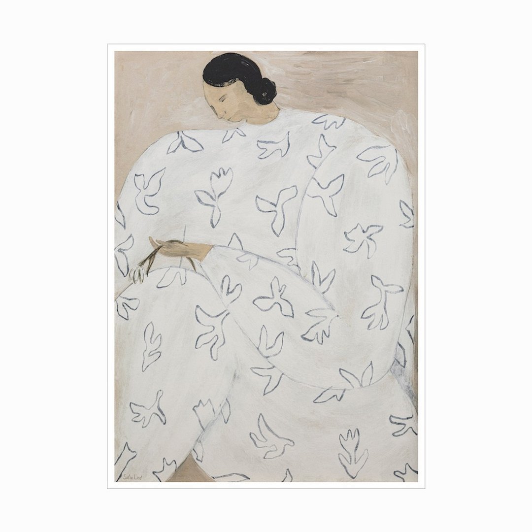 【瑞典设计】Sofia Lind | White Flower - 海报/装饰画/版画 - 纸 