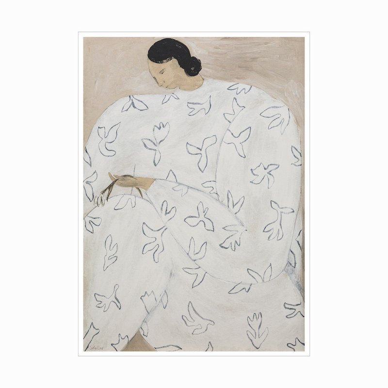 【瑞典设计】Sofia Lind | White Flower - 海报/装饰画/版画 - 纸 