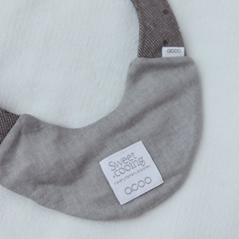 Pazzy Bib 纯色围兜-质感咖 - 围嘴/口水巾 - 棉．麻 咖啡色