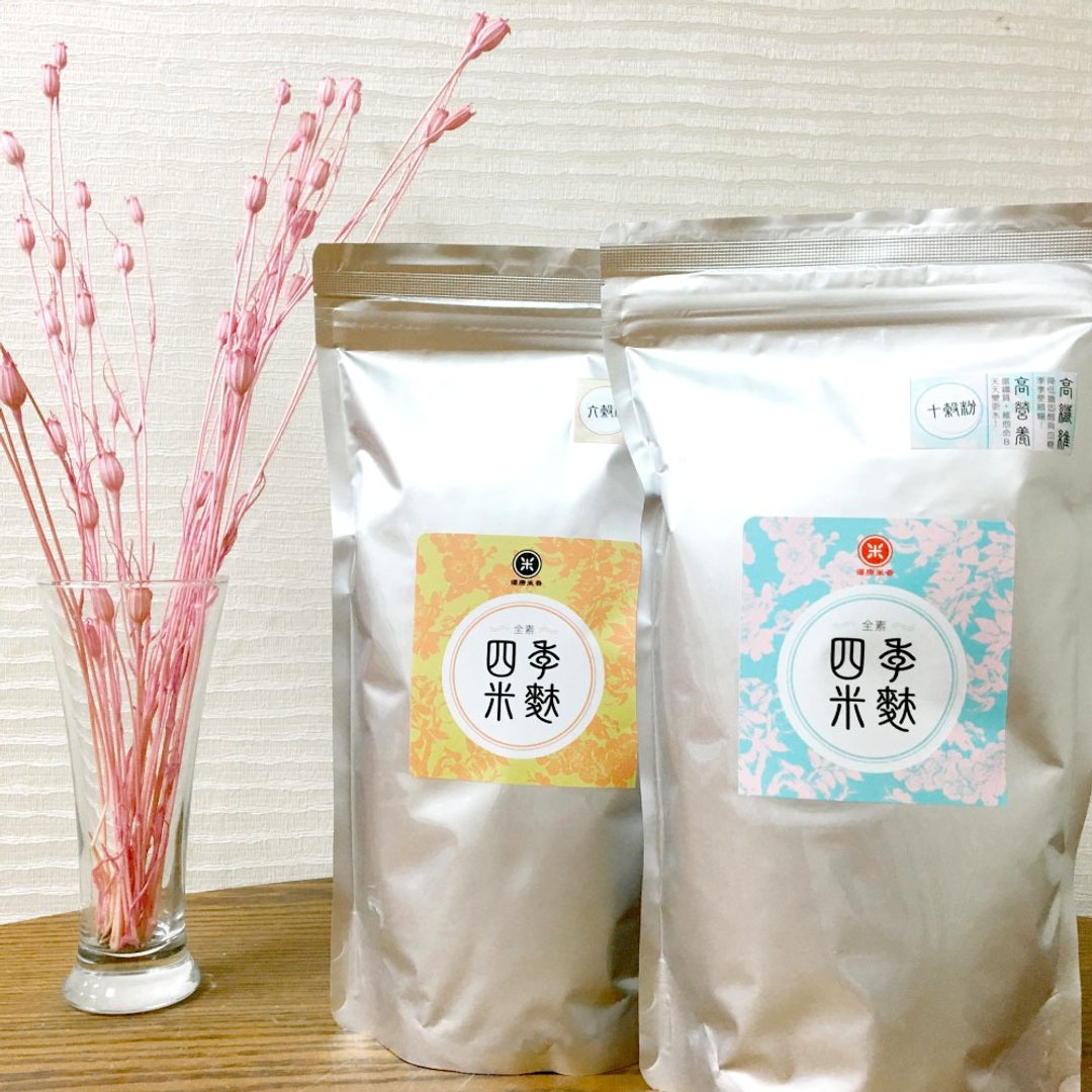 优康米香・四季米麸-十谷粉(一包入)无糖配方 - 谷物麦片 - 其他材质 蓝色